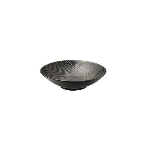 Round Bowl 190x50mm LUZERNE ZEN Black Swirl