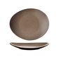 Oval Plate 225x185mm LUZERNE RUSTIC Chestnut