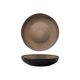 Round Bowl Plate 230x51mm LUZERNE RUSTIC Chestnut