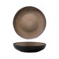 Round Bowl Plate 260x57mm LUZERNE RUSTIC Chestnutt