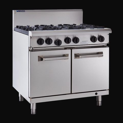 LUUS PROFESSIONAL RS 900MM 2 Burner 600mm Griddle & Oven 121mj NAT/121mj LPG