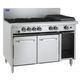 LUUS PROFESSIONAL RS 1200MM 6 Burner 300mm Chargrill & Oven 230mj NAT/230mj LPG