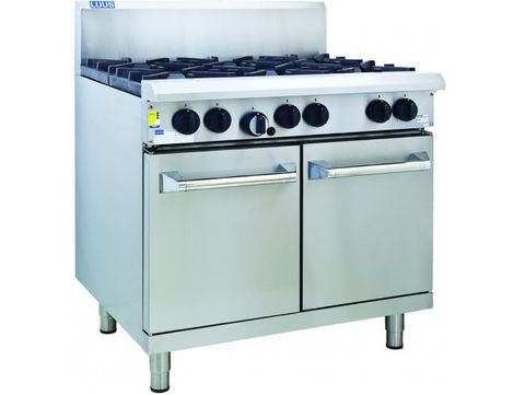 LUUS PROFESSIONAL RS 1200MM 8 Burner & Oven 253mj NAT/253mj LPG