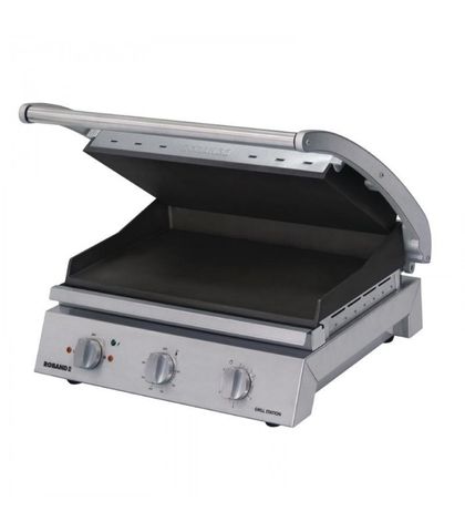 Roband GSA810RT - 8 Slice Grill Station W/ Ribbed Top Plate And Non-Stick Coating