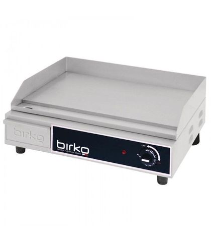 Birko 1003101 - Counter Top Small Griddle Hot Plate - Polished 10 AMP