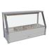Roband E14 - Straight Glass Hot Food Display Bar - Single Row, 4 Pans Wide