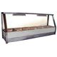 Roband E16 - Straight Glass Hot Food Display Bar - Single Row, 6 Pans Wide