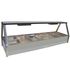 Roband E26 - Straight Glass Hot Food Display Bar - Double Row, 6 Pans Wide