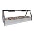 Roband E25 - Straight Glass Hot Food Display Bar - Double Row, 5 Pans Wide