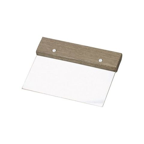 Dough Scraper S/S with Wood HDL150x75mm