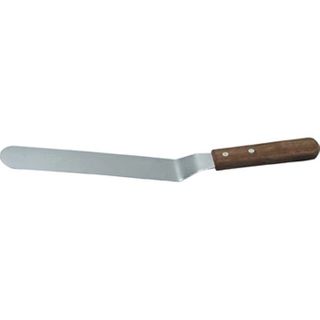 Cranked Spatula S/S 100x19mm Wood HDL