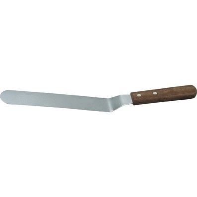 Cranked Spatula S/S 150x19mm 6" Wood HDL