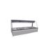 Roband CFX25RD - Curved Glass Refrigerated Food Display Bar (No Motor) - Double Row, 5 Pans Wide