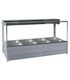 Roband SFX24RD - Square Glass Refrigerated Food Display Bar (No Motor) - Double Row, 4 Pans Wide