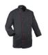 Chef Jacket Black with Red Button