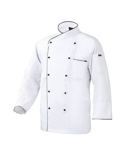 Chef Jacket White with Small Black Button