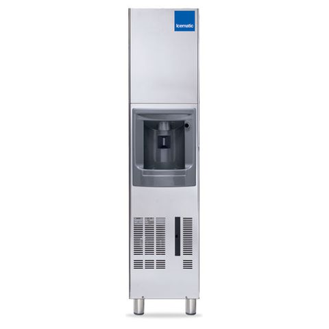 ICEMATIC FLOOR MODEL ICE DISPENSER 29kg per 24/hr of gourmet cube 12kg capacity storage bin