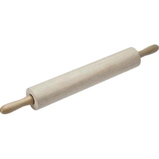 Wood Rolling Pin with S/S Ball Bearings 380x70mm