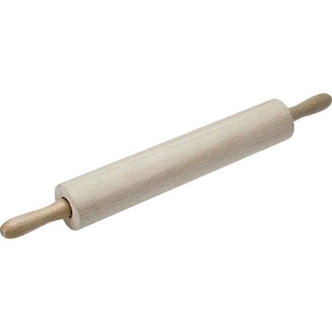Wood Rolling Pin with S/S Ball Bearings 380x70mm