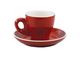 Tulip Long Black Cup/Saucer 175ml ROCKINGHAM Red/White