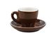 Tulip Espresso Cup/Saucer ROCKINGHAM Brown/White 85ml