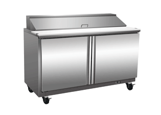 EXQUISITE Sandwich / Pizza Preparation Chillers 406L 6 x GN 1/3