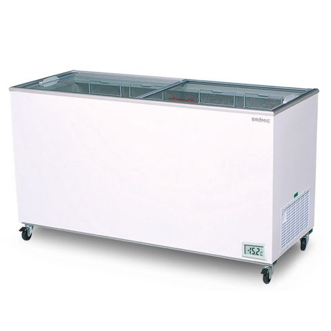 Flat Glass Top 491L Display Chest Freezer