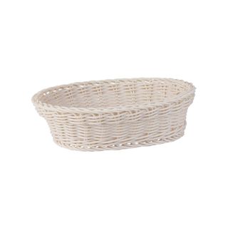 Oval Display Basket Taupe 240mm - Heavy Duty Polypropylene