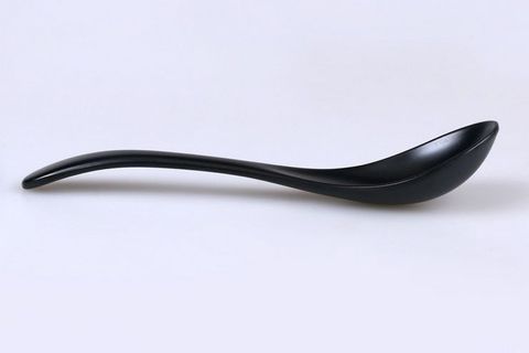 Melamine Soup Spoon Matt Black