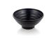 7" Melamine Round Ribbed Bowl 17.5x6.5cm Matte Black