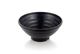 7" Melamine Round Ribbed Bowl 17.5x6.5cm Matte Black