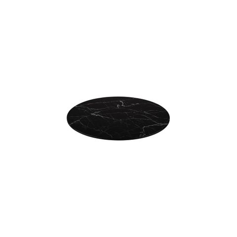 Display Serve Round Platter 330mm RYNER Black Marble