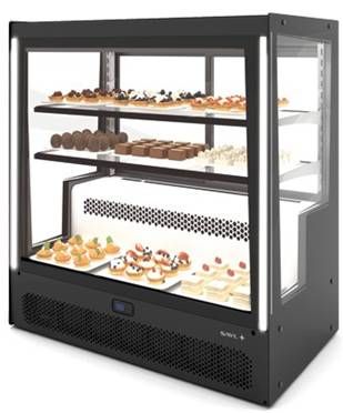 Sayl Barcelona Pak Compak Refrigerated Display Cases - Front and Rear Sliding Doors