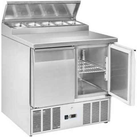 Saltas Sandwich Prep Fridge - 2 Doors