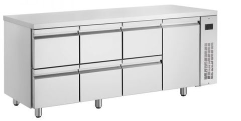 Inomak Low Boy Drawer Underbench Chiller - 6 Drawer