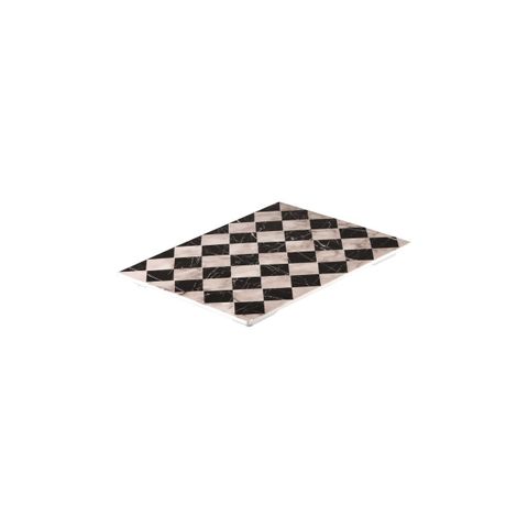 Display Serve Rectangular Platter 325x265mm RYNER Checkerboard Marble