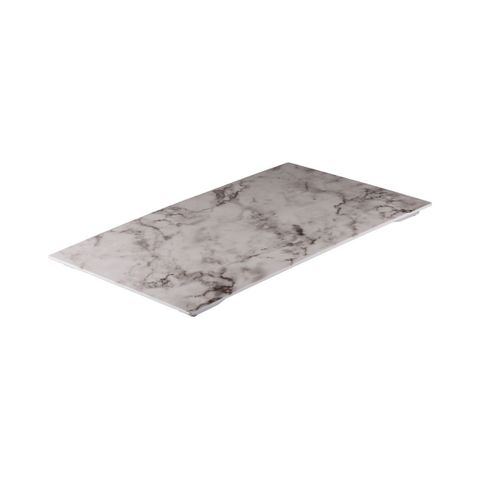 Display Serve Rectangular Platter 530x325mm RYNER White Marble