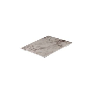Display Serve Rectangular Platter 325x265mm RYNER White Marble