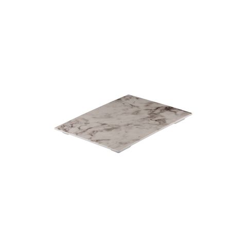 Display Serve Rectangular Platter 325x265mm RYNER White Marble