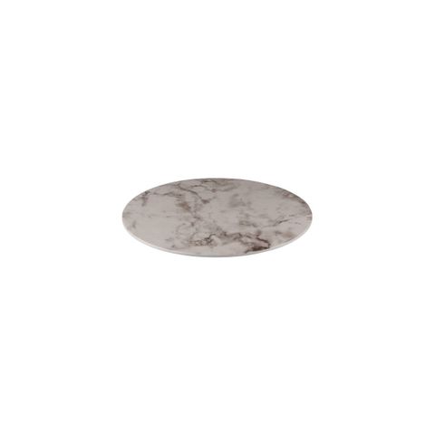 Display Serve Round Platter 330mm RYNER White Marble