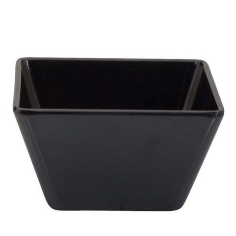 Melamine Square Bowl 130x130x70mm RYNER Black