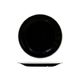 Evoke Round Plate - Wide Rim 270mm RYNER Black with White Rim