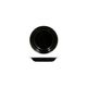 Evoke Deep Round Plate 200mm RYNER Black with White Rim