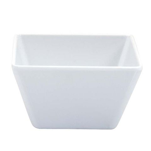 Melamine Square Bowl 130x130x70mm RYNER White