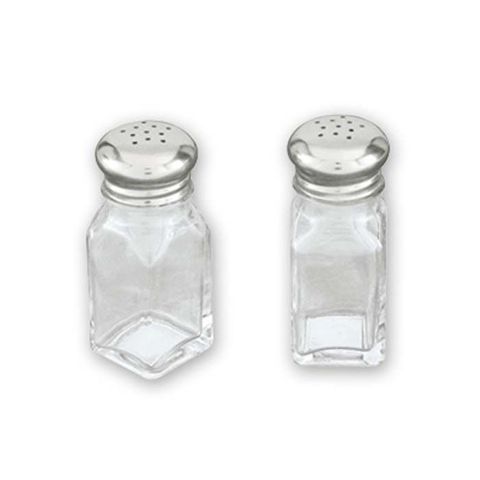 Salt & Pepper Shaker - Square 60ml S/S Top (12 units)