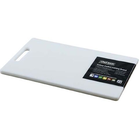 Cutting Board -PP 205x355x12mm White w/HDL