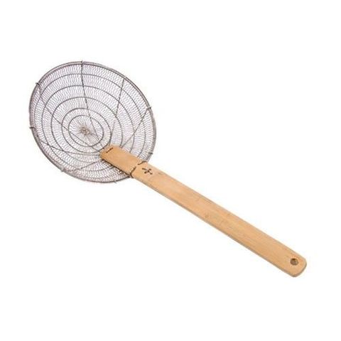 12'' Asian Strainer Fine mesh with Bamboo handle