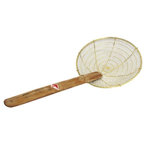 8'' Asian Strainer Fine mesh with Bamboo handle (Copper Wire)