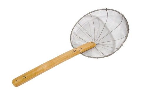 8'' Asian Strainer Super-Fine mesh with Bamboo handle