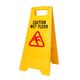 24" High Visibility A-Frame Yellow 'Caution Wet Floor' Warning Sign